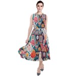 Cottagecore Round Neck Boho Dress