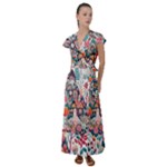 Cottagecore Flutter Sleeve Maxi Dress