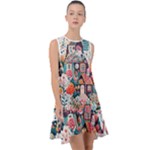 Cottagecore Frill Swing Dress