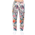 Cottagecore Women Velvet Drawstring Pants