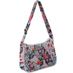 Cottagecore Zip Up Shoulder Bag
