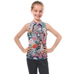 Cottagecore Kids  Sleeveless Polo T-Shirt