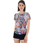 Cottagecore Back Cut Out Sport T-Shirt
