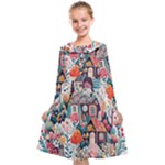 Cottagecore Kids  Midi Sailor Dress