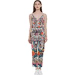 Cottagecore V-Neck Camisole Jumpsuit