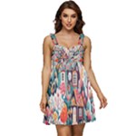 Cottagecore Ruffle Strap Babydoll Chiffon Dress