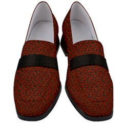 Women s Chunky Heel Loafers 