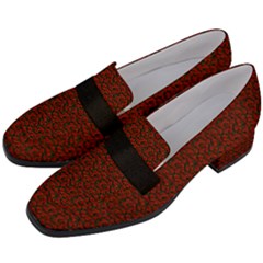 Women s Chunky Heel Loafers 