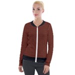 Repeating Patte C4ecc-modified Echo Arab 3 Velvet Zip Up Jacket