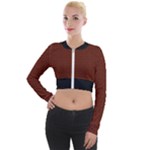 Repeating Patte C4ecc-modified Echo Arab 3 Long Sleeve Cropped Velvet Jacket