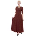 Repeating Patte C4ecc-modified Echo Arab 3 Half Sleeves Maxi Dress