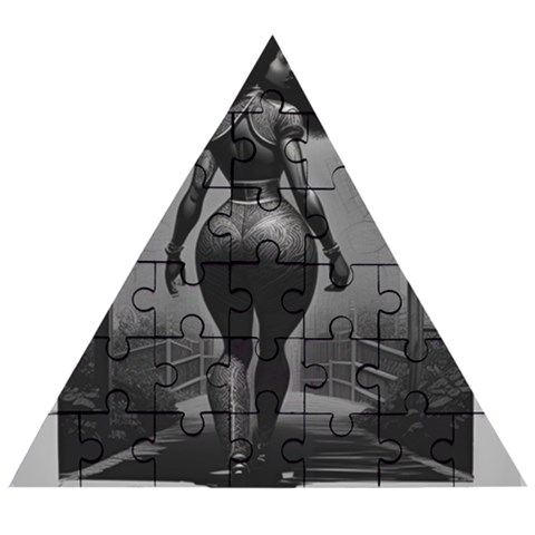 B8905b7a Wooden Puzzle Triangle from ArtsNow.com
