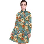 Pattern Of Hummi Eea15-modified Lorelei Long Sleeve Chiffon Shirt Dress