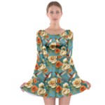 Pattern Of Hummi Eea15-modified Lorelei Long Sleeve Skater Dress