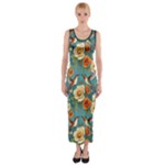 Pattern Of Hummi Eea15-modified Lorelei Fitted Maxi Dress