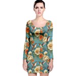 Pattern Of Hummi Eea15-modified Lorelei Long Sleeve Velvet Bodycon Dress