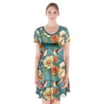 Pattern Of Hummi Eea15-modified Lorelei Short Sleeve V-neck Flare Dress