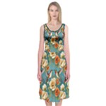 Pattern Of Hummi Eea15-modified Lorelei Midi Sleeveless Dress
