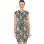 Pattern Of Hummi Eea15-modified Lorelei Capsleeve Drawstring Dress 