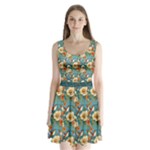 Pattern Of Hummi Eea15-modified Lorelei Split Back Mini Dress 