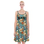 Pattern Of Hummi Eea15-modified Lorelei Spaghetti Strap Velvet Dress