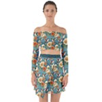 Pattern Of Hummi Eea15-modified Lorelei Off Shoulder Top with Skirt Set