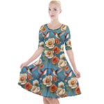 Pattern Of Hummi Eea15-modified Lorelei Quarter Sleeve A-Line Dress