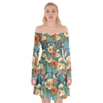 Pattern Of Hummi Eea15-modified Lorelei Off Shoulder Skater Dress