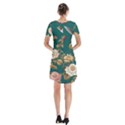 Short Sleeve V-neck Flare Dress 