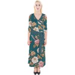 080f6de5-096e-4225-a1a8-67987f606164imagemarker Lorelei Quarter Sleeve Wrap Maxi Dress
