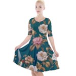 080f6de5-096e-4225-a1a8-67987f606164imagemarker Lorelei Quarter Sleeve A-Line Dress