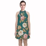 080f6de5-096e-4225-a1a8-67987f606164imagemarker Lorelei Velvet Halter Neckline Dress 