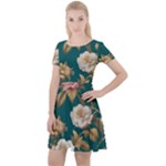 080f6de5-096e-4225-a1a8-67987f606164imagemarker Lorelei Cap Sleeve Velour Dress 