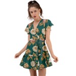 080f6de5-096e-4225-a1a8-67987f606164imagemarker Lorelei Flutter Sleeve Wrap Dress