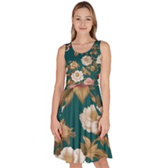 Knee Length Skater Dress With Pockets 