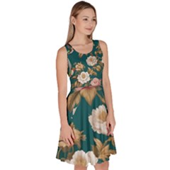 Knee Length Skater Dress With Pockets 
