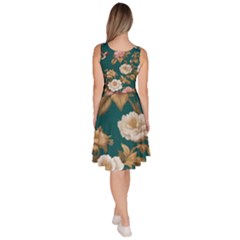 Knee Length Skater Dress With Pockets 