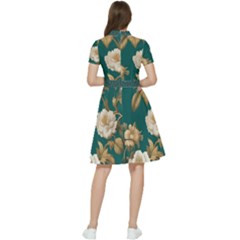 Short Sleeve Waist Detail Dress 
