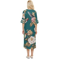 Double Cuff Midi Dress 