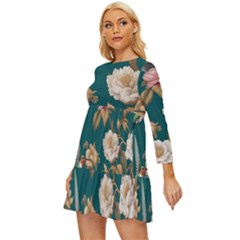 Long Sleeve Babydoll Dress 