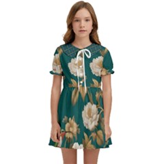 Kids  Sweet Collar Dress 