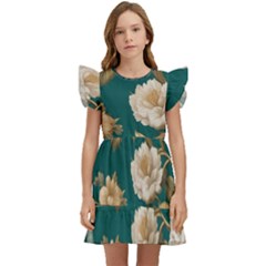 Kids  Winged Sleeve Dress 
