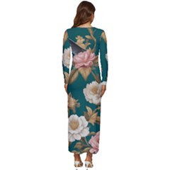 Long Sleeve Longline Maxi Dress 