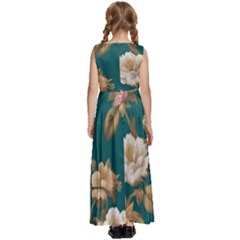Kids  Satin Sleeveless Maxi Dress 
