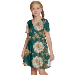 Kids  Short Sleeve Tiered Mini Dress 