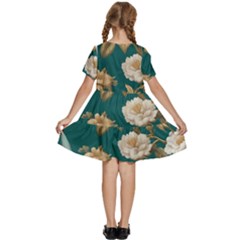 Kids  Short Sleeve Tiered Mini Dress 