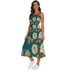 Sleeveless Shoulder Straps Boho Dress 