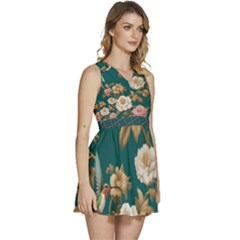 Sleeveless High Waist Mini Dress 