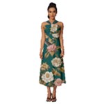 080f6de5-096e-4225-a1a8-67987f606164imagemarker Lorelei Sleeveless Cross Front Cocktail Midi Chiffon Dress