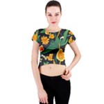 B735766c Crew Neck Crop Top